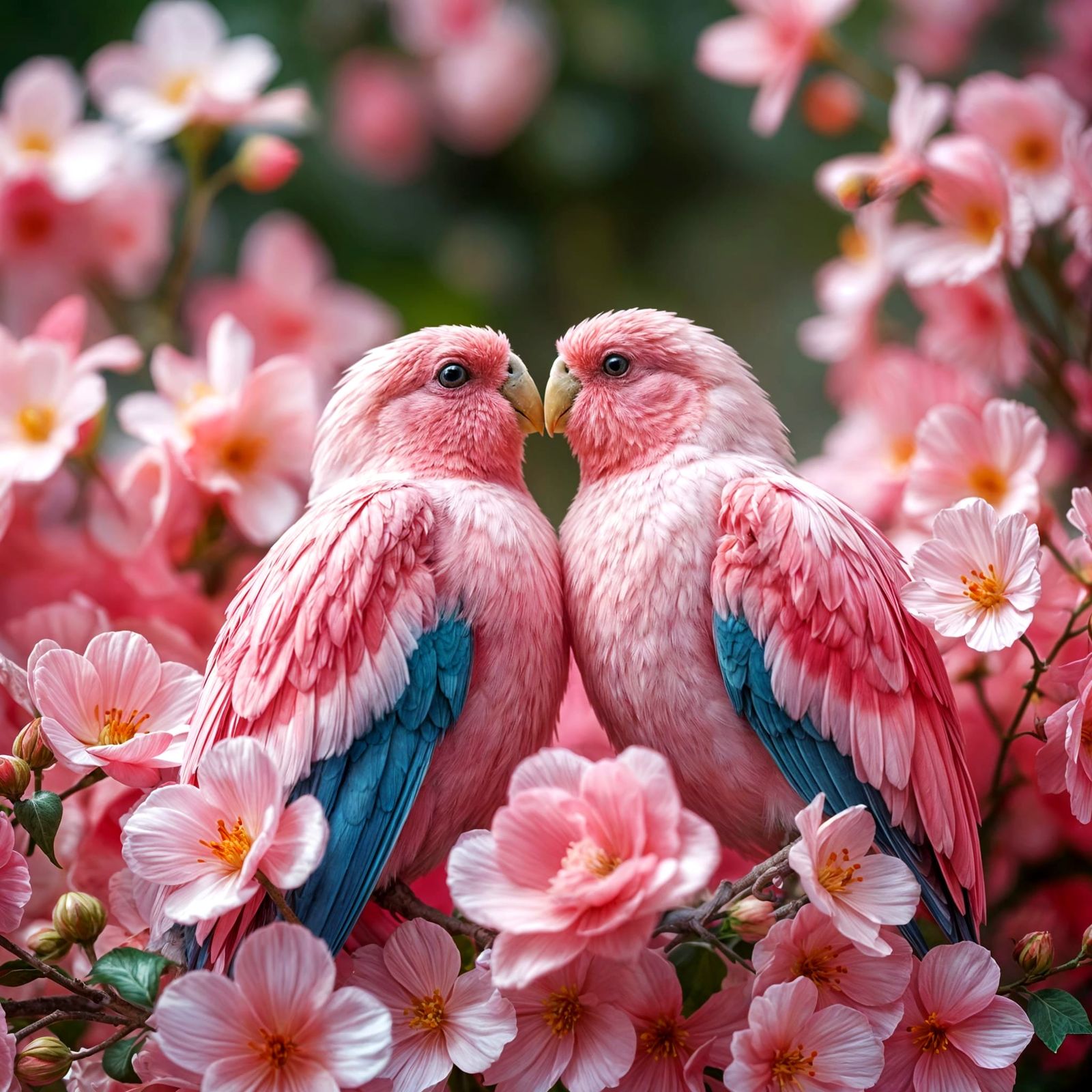 Love birds   by @Pelukis Muda