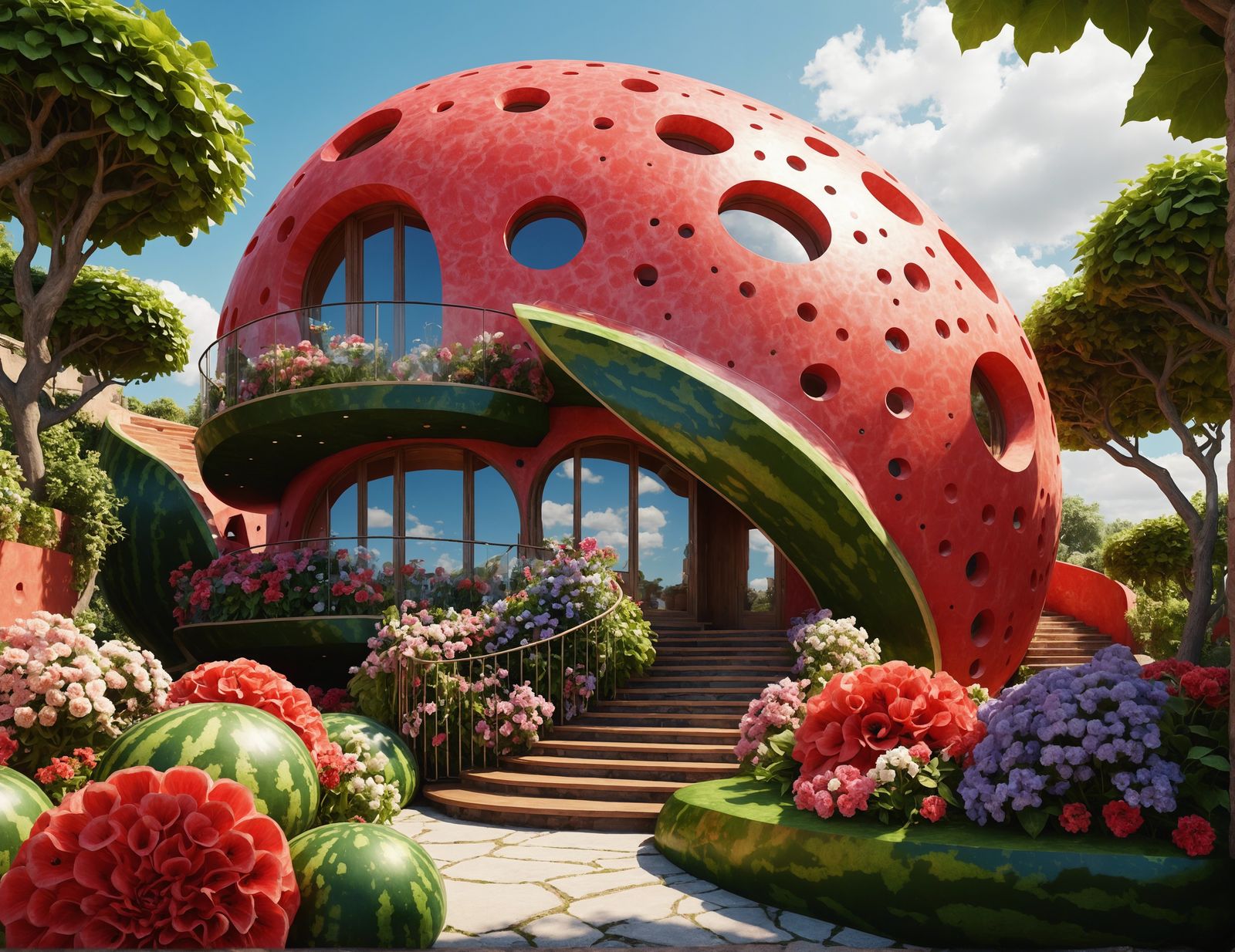 Watermelon Home 🇵🇸 (Creative Upscale 50% - Juggernaut XL v5)