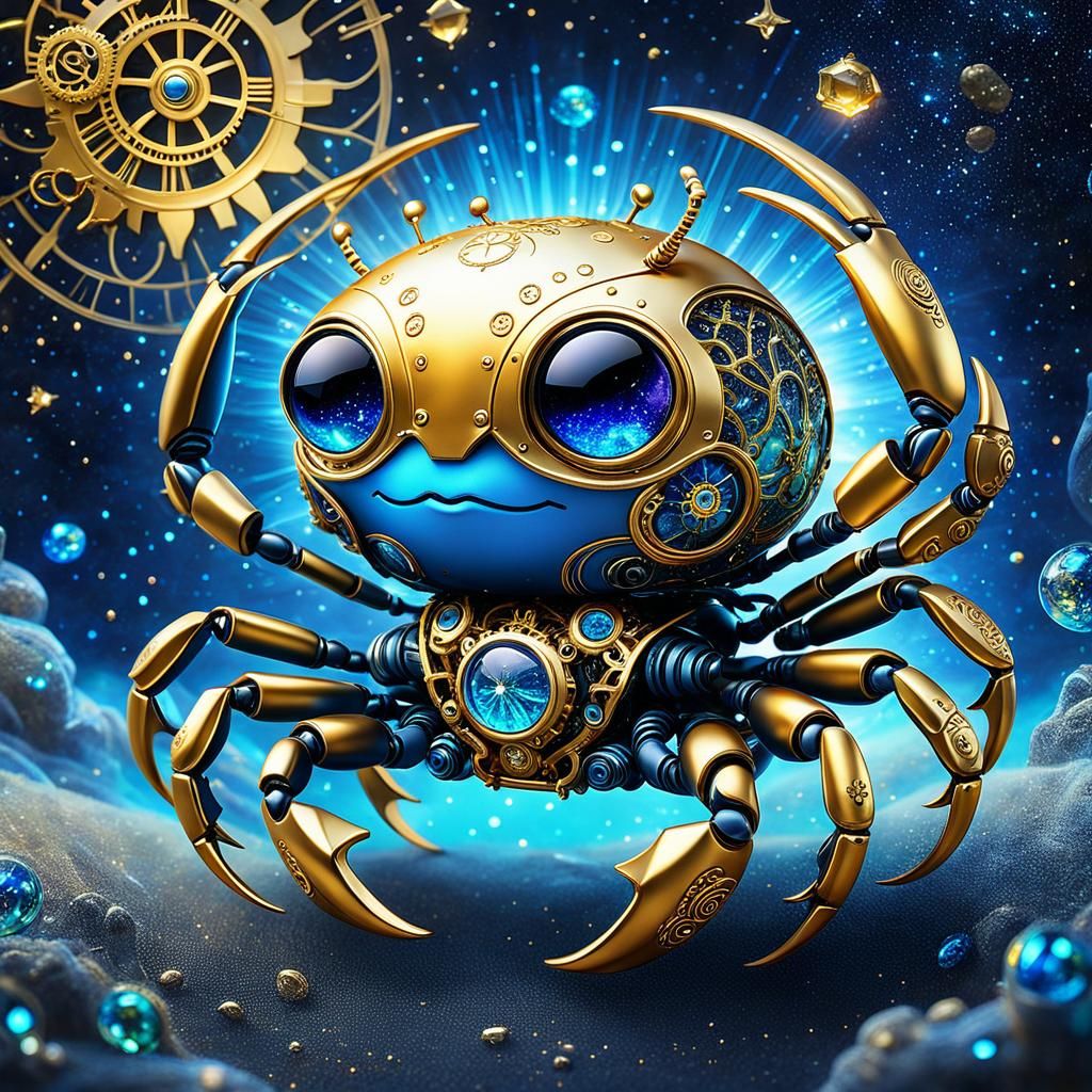 Cosmic Zodiac: Cancer - AI Generated Artwork - NightCafe Creator