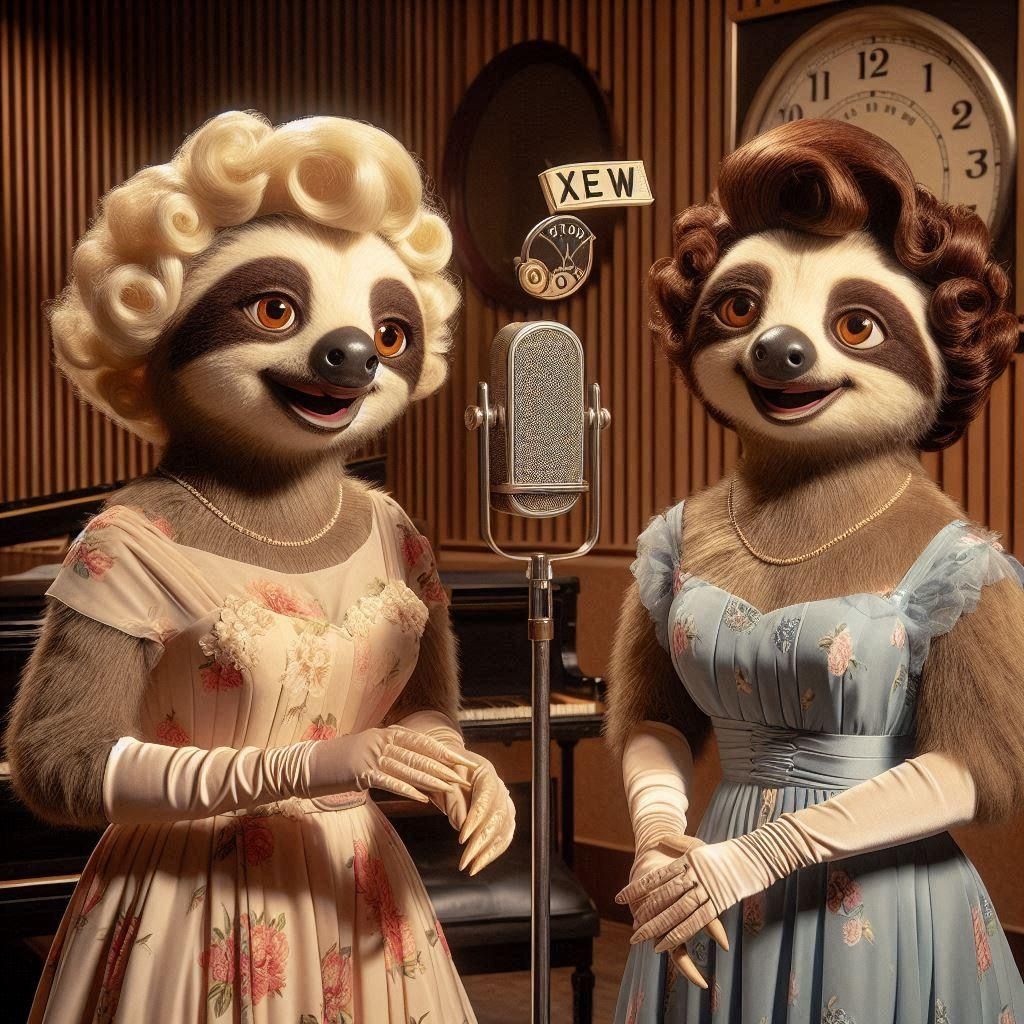 Hermanas Águisloth, (Pasloth and Esperansloth), Mexican sist...