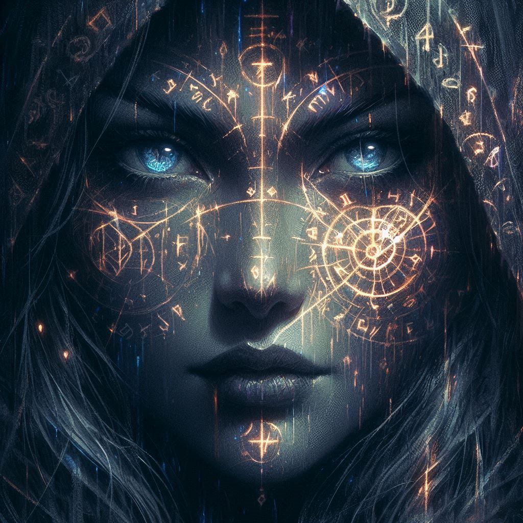 Runic Priestess portrait series