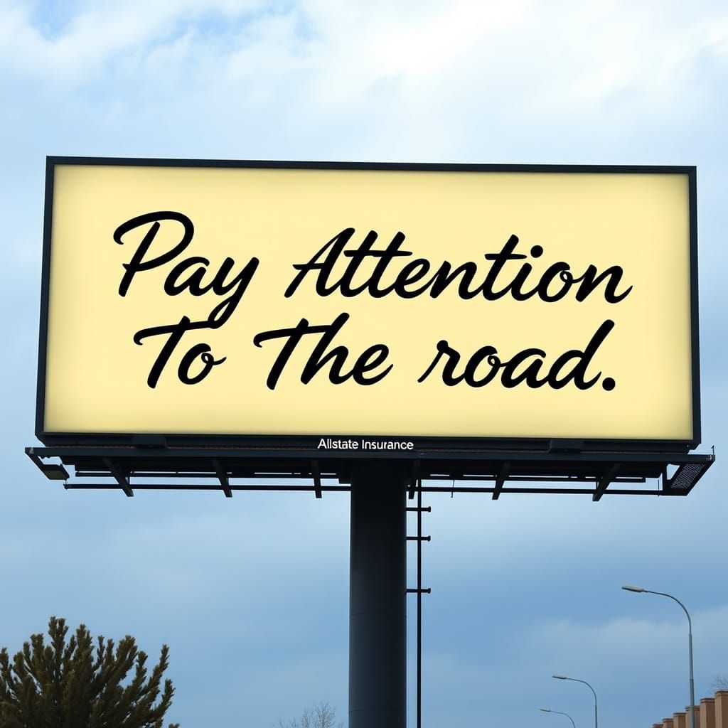 "Pay Attention To The Road. - Allstate Insurance"  by @Feeling Creative