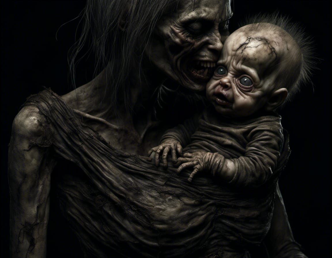 zombie mother and child