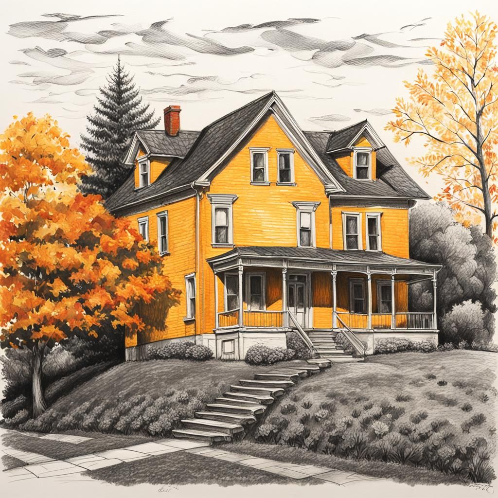 yellow house