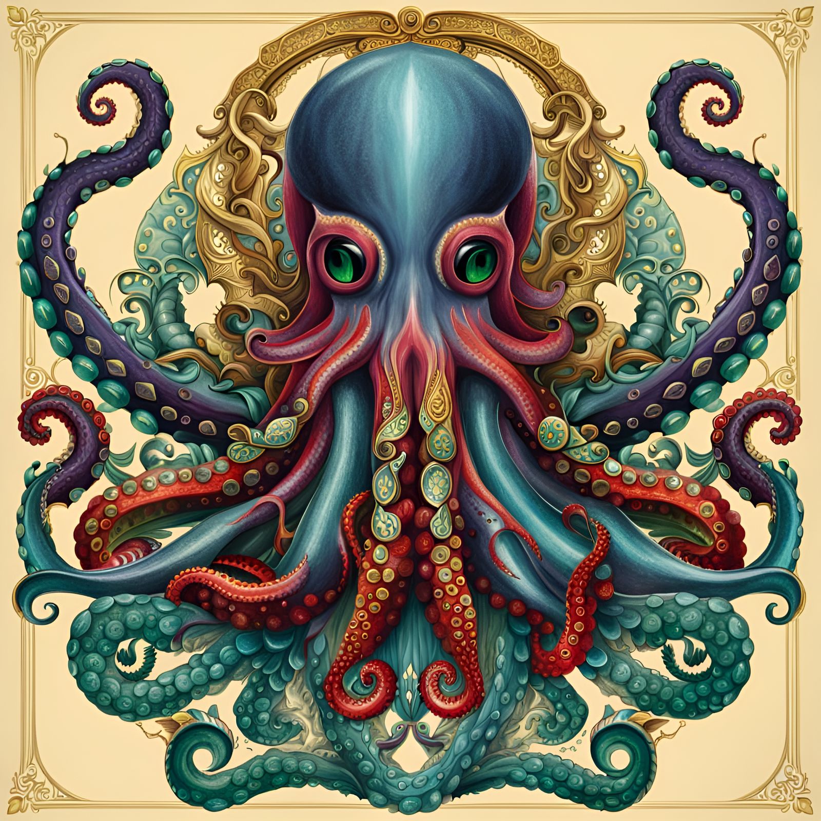 The Order of the Octopus (Heraldry) - AI Generated Artwork - NightCafe ...