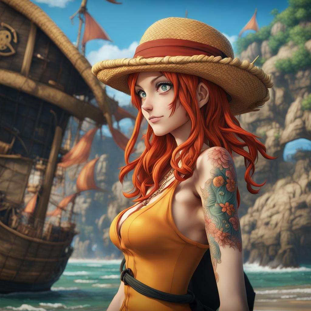 Nami is a character from ONE PIECE, she is a sweet redhead, with a tattoo on her left shoulder, she is from the crew of ...