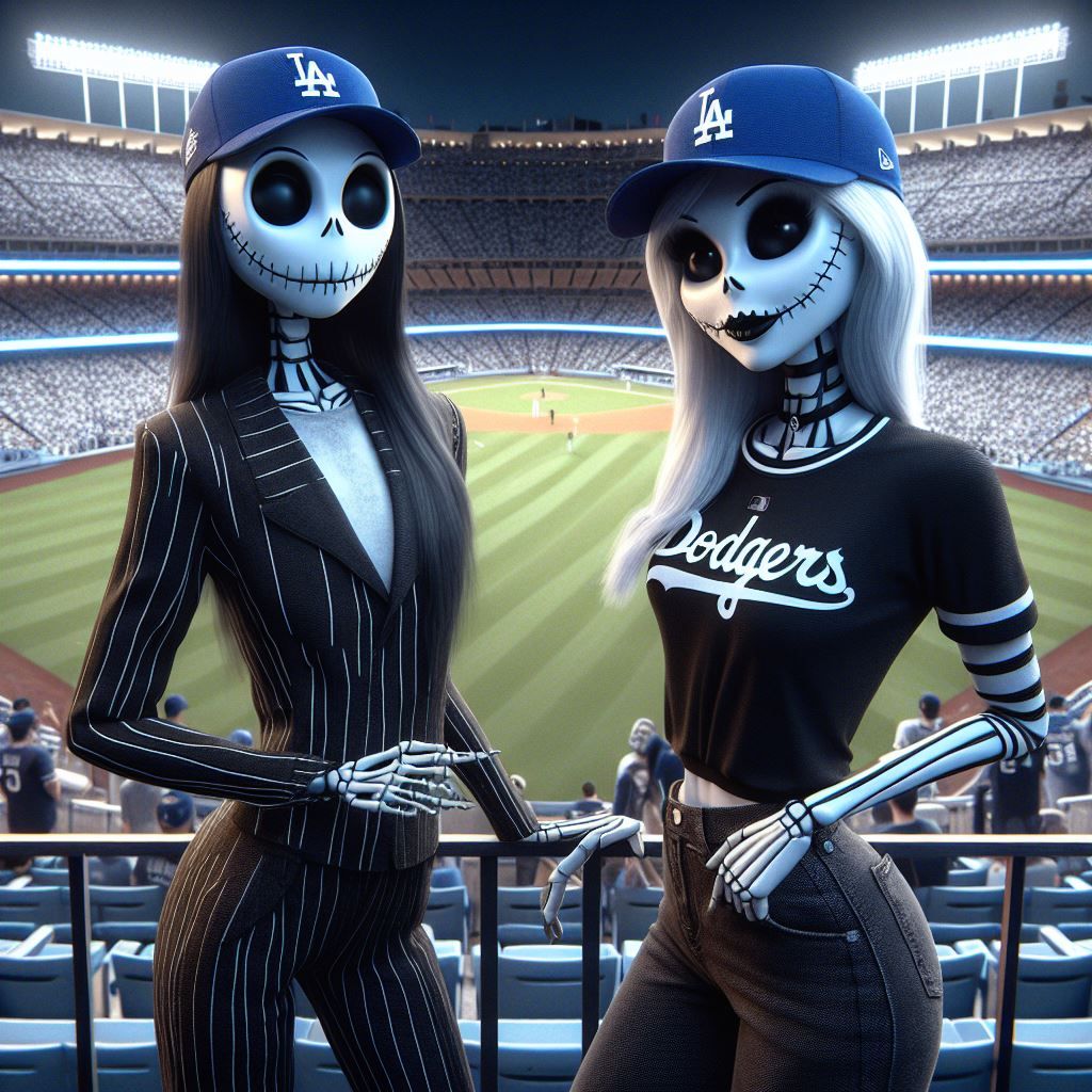 Jack Skellington Los Angeles Dodgers