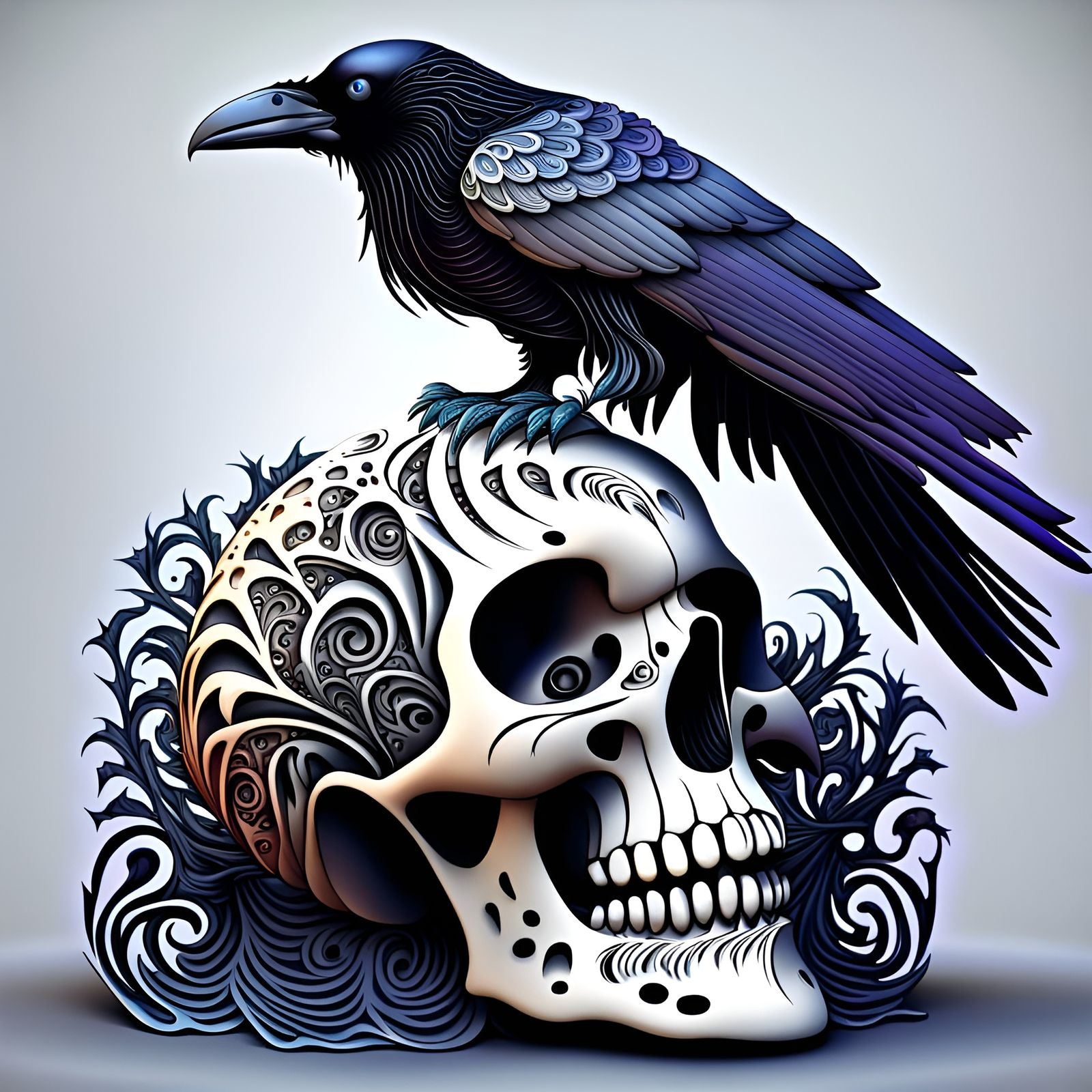 Edgar Allen Poe's Raven  by @Roberto I Ortiz