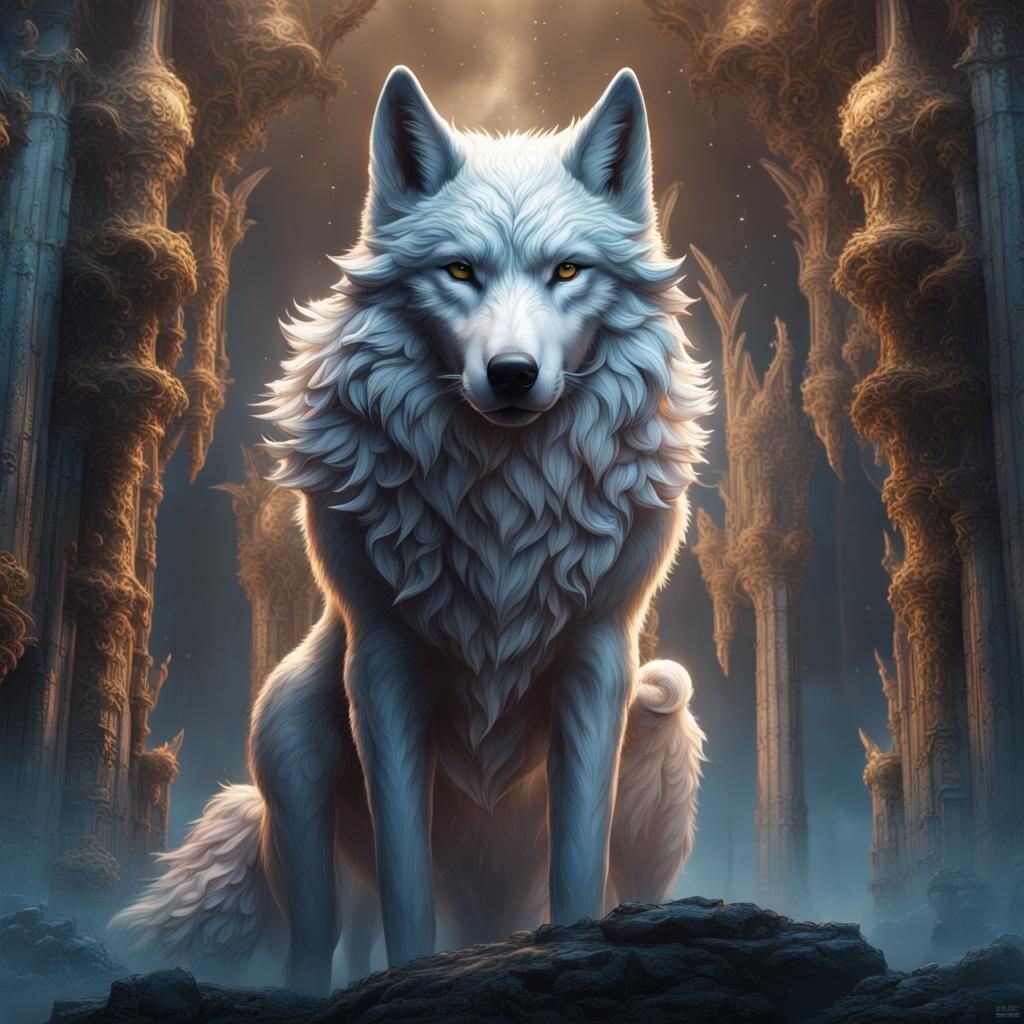 Angelic wolf
