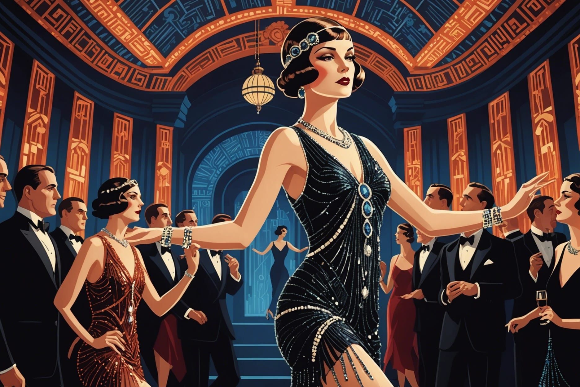 The Roaring 20s AI Generated Artwork NightCafe Creator XskFQaMecB19XCIUQ2UR Ct3kt