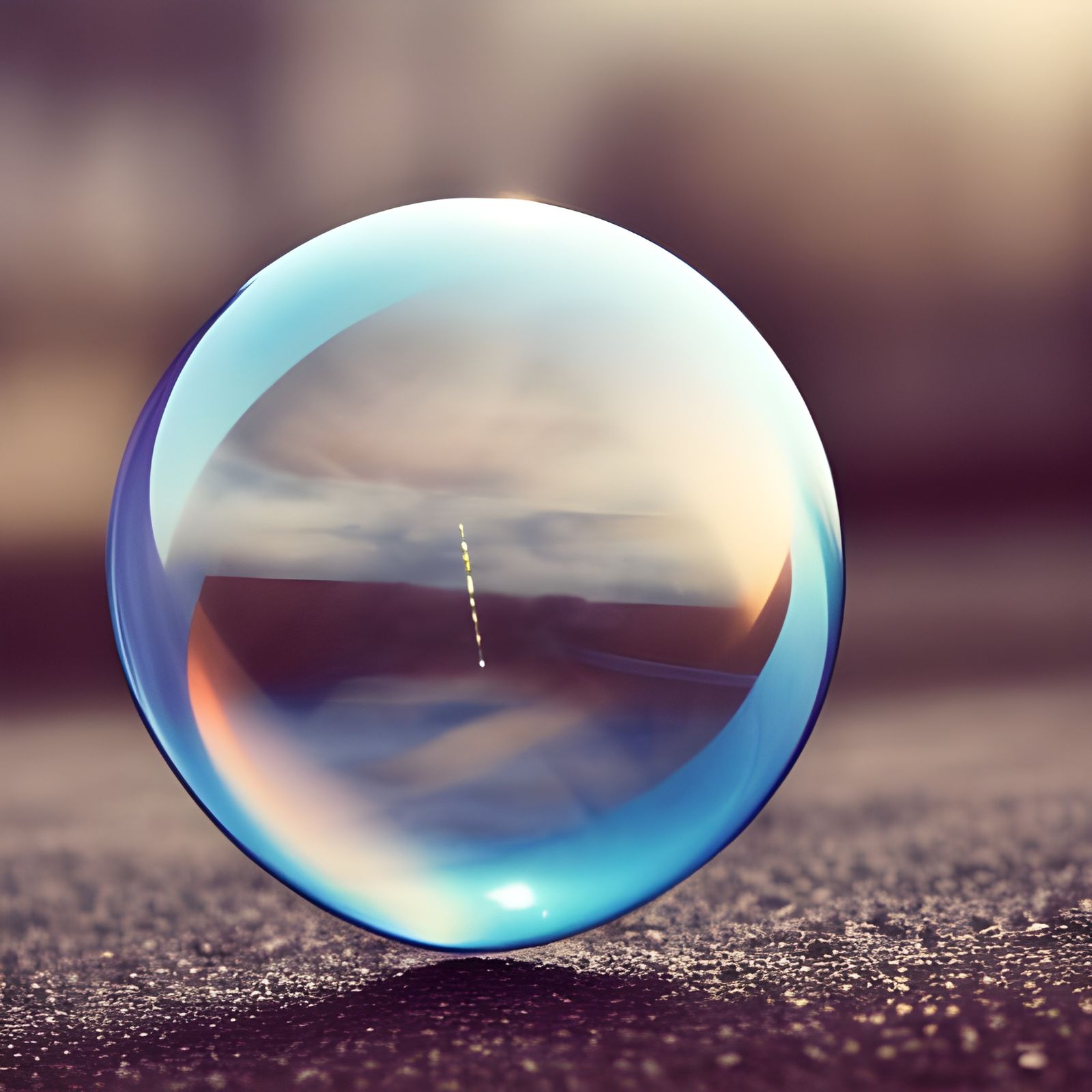 a soap bubble