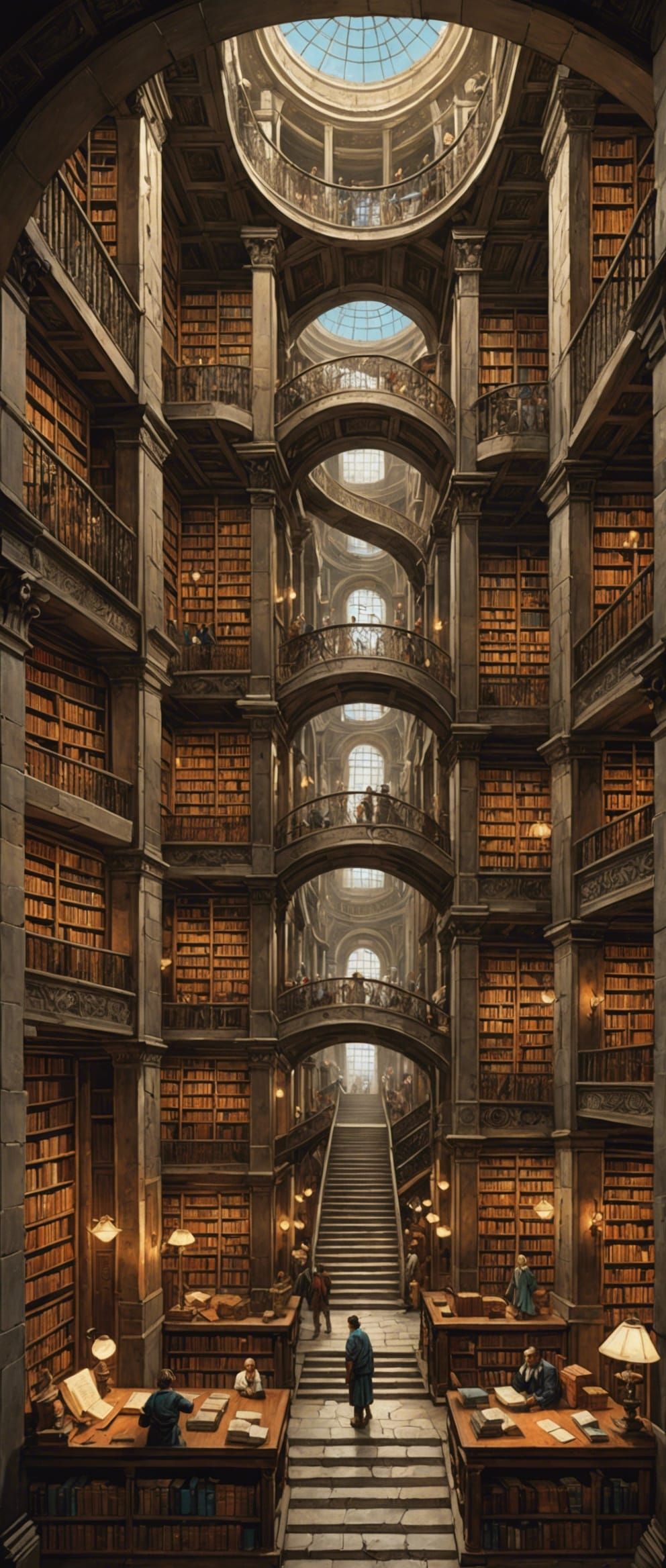 Lost Library of Alexandria  by @Zepp