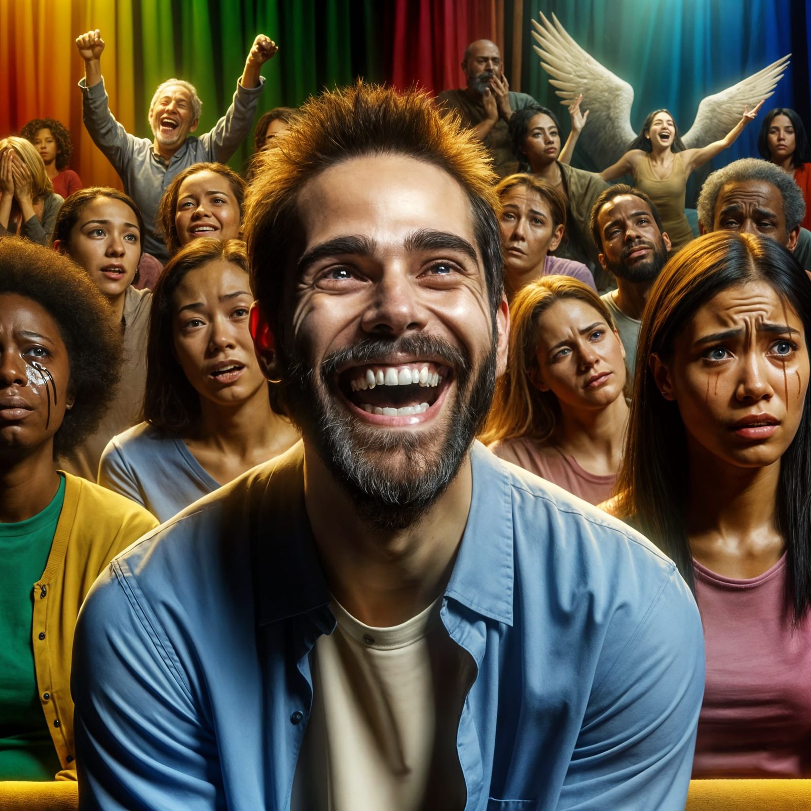 L'éclat du Rire dans l'Ombre des Larmes