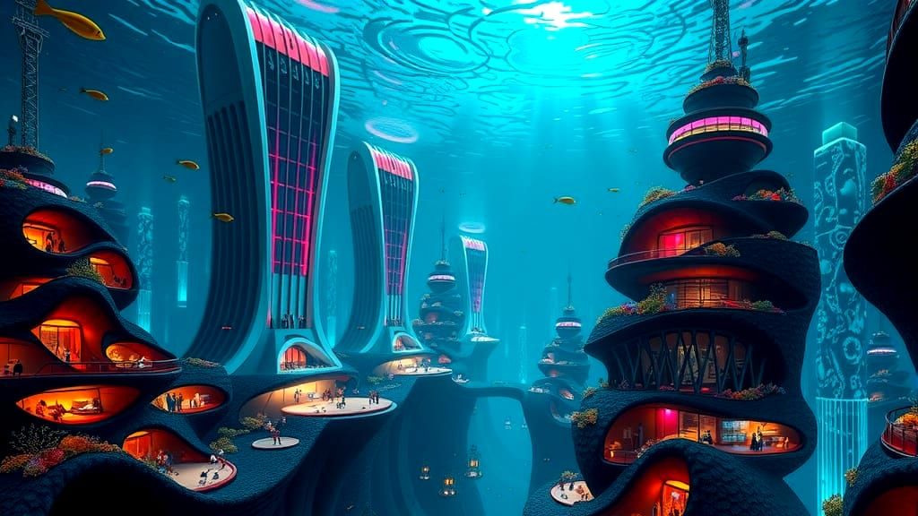 Challenge: Human Life Underwater  by @Anthi