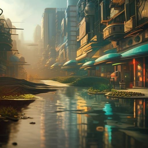 Flooded street