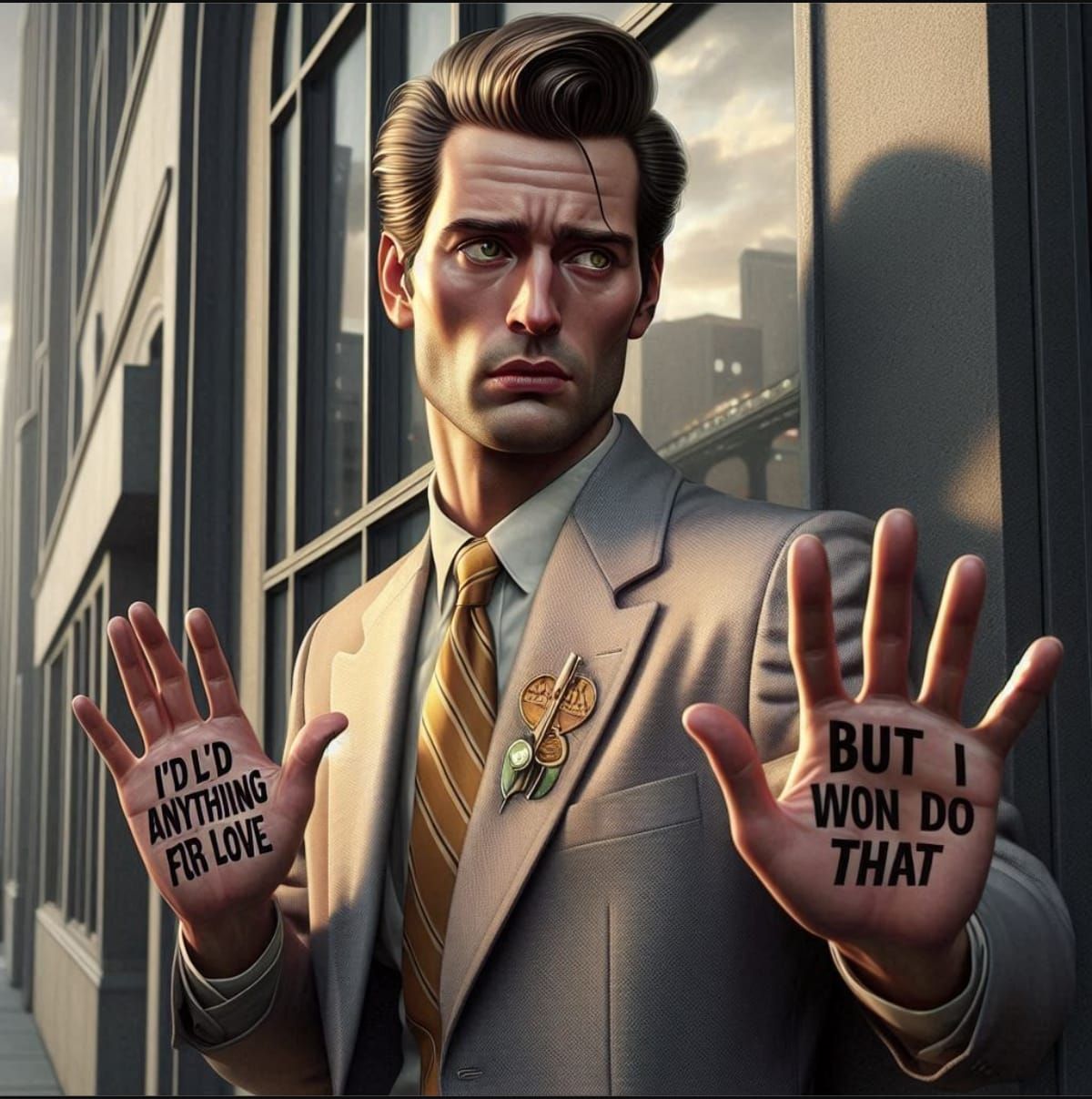 "I'd Do Anything For Love."  Inspired By Meatloaf