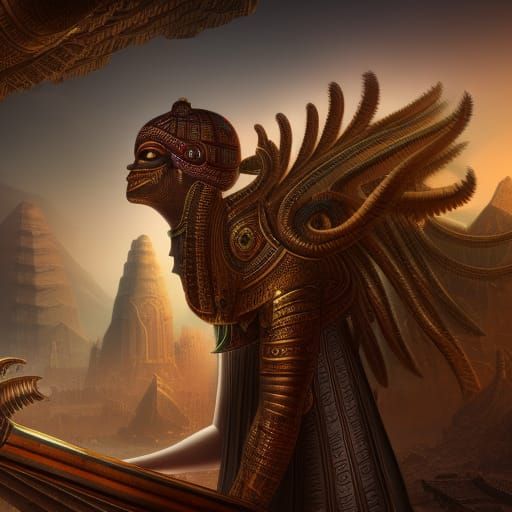 Pharaoh Ramses: Detailed Matte Painting in Unreal Engine