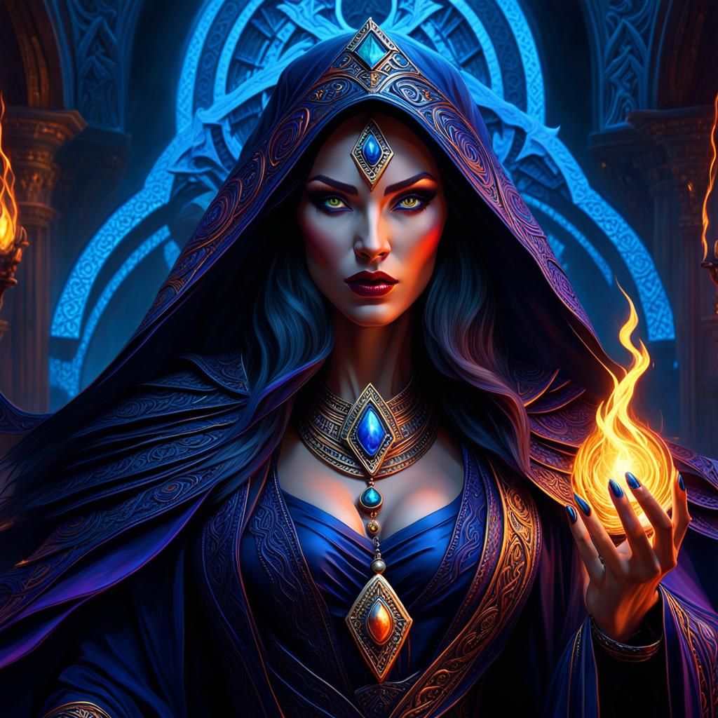 Sorceress 10 - AI Generated Artwork - NightCafe Creator