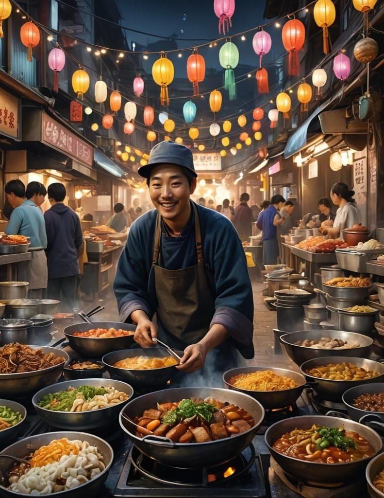 Delicious Korean Street Food  by @LadyPoppy