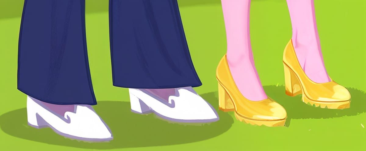 Dean Cadance and Vice Principal Luna's shoes