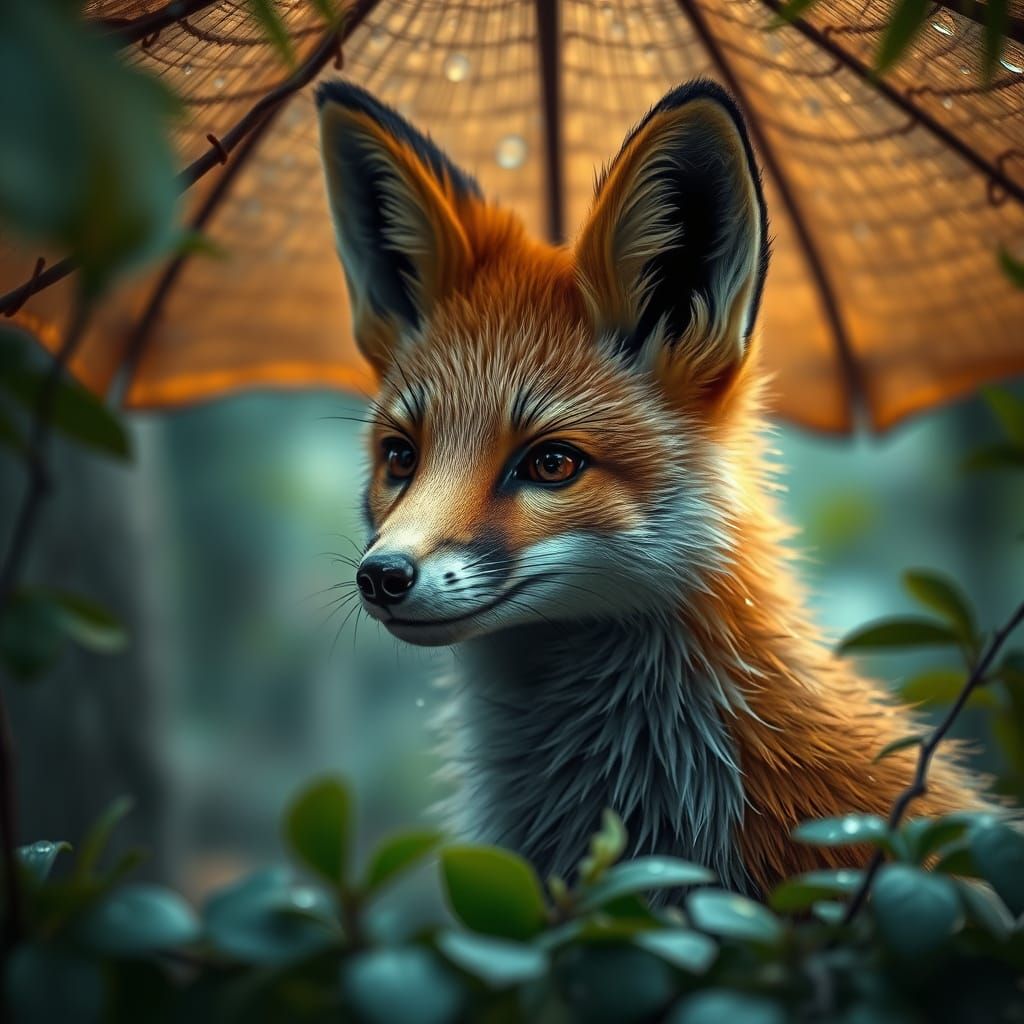 cute beautiful fox, 