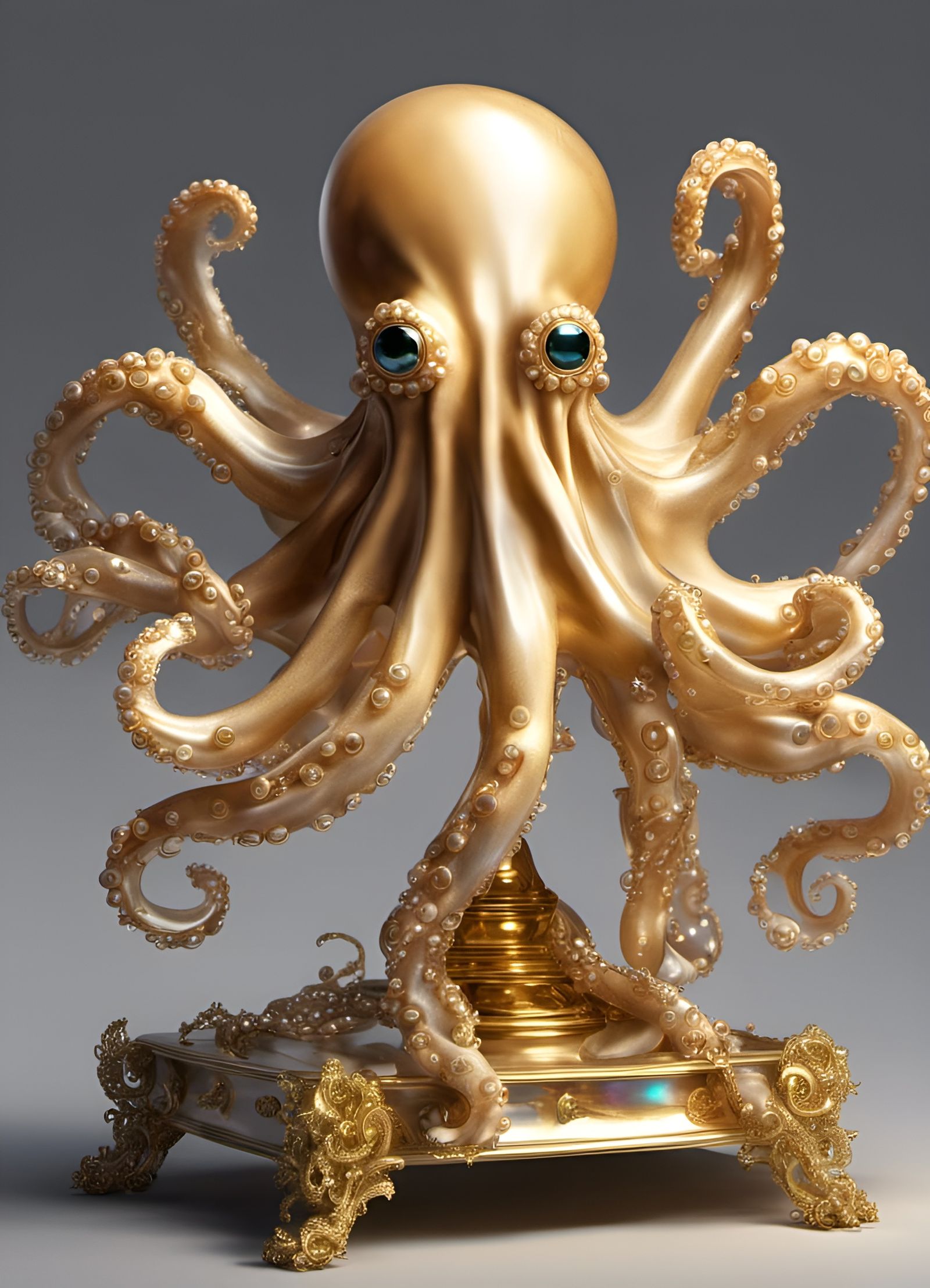 The Golden Octopus  by @Art of Art