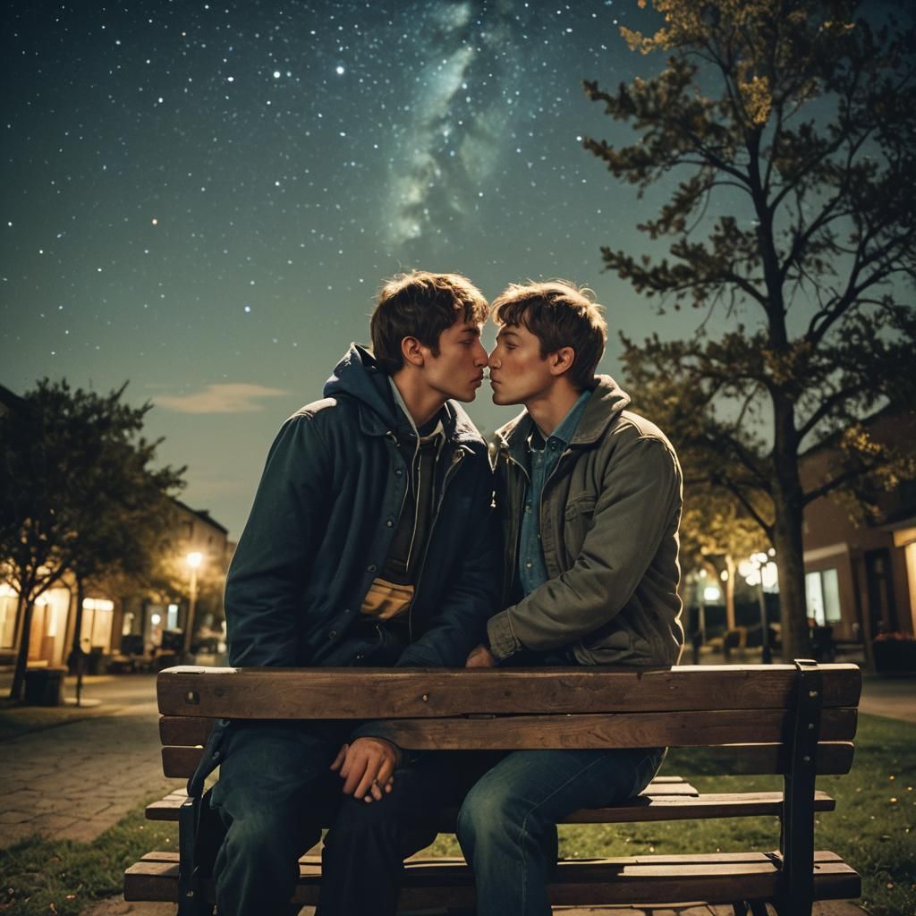 The moment before the kiss