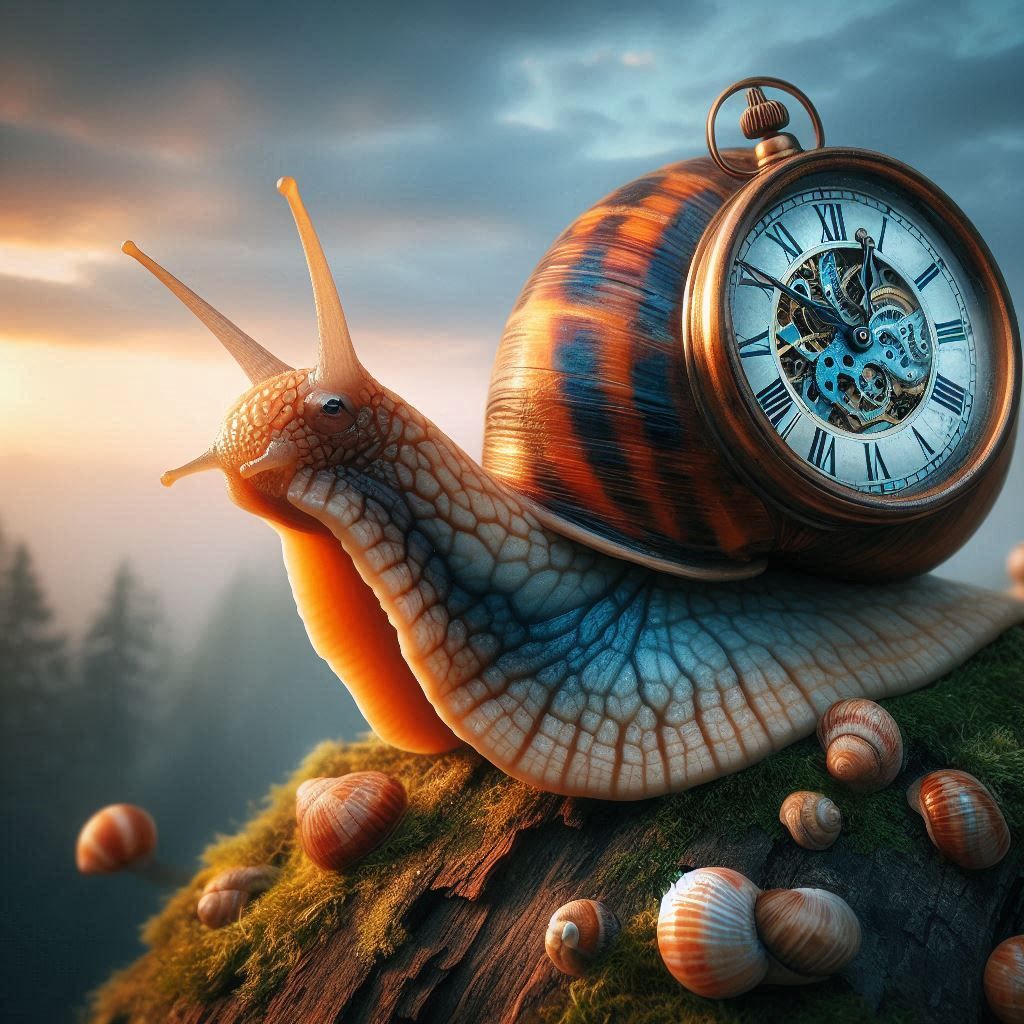 Snail clock