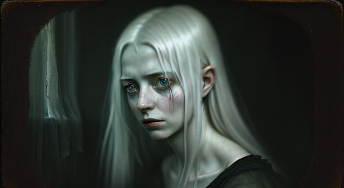 portrait, dreamy, grimdark, oils, Katia Chausheva, LITHE ALB...
