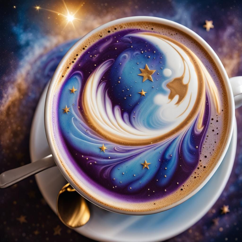 Galaxy Latte  by @Thomas