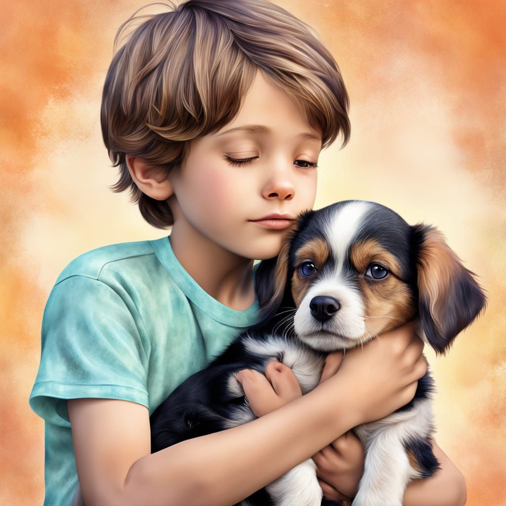 מתרפק על כלב