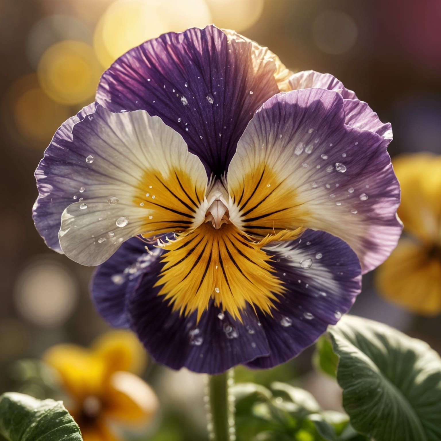 Macro of a Pansie
