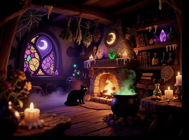 10/6/2025-Inside a Witches Home Art By Archangel Tara