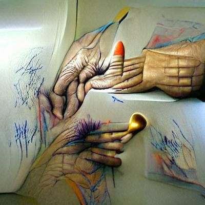 Artists touch