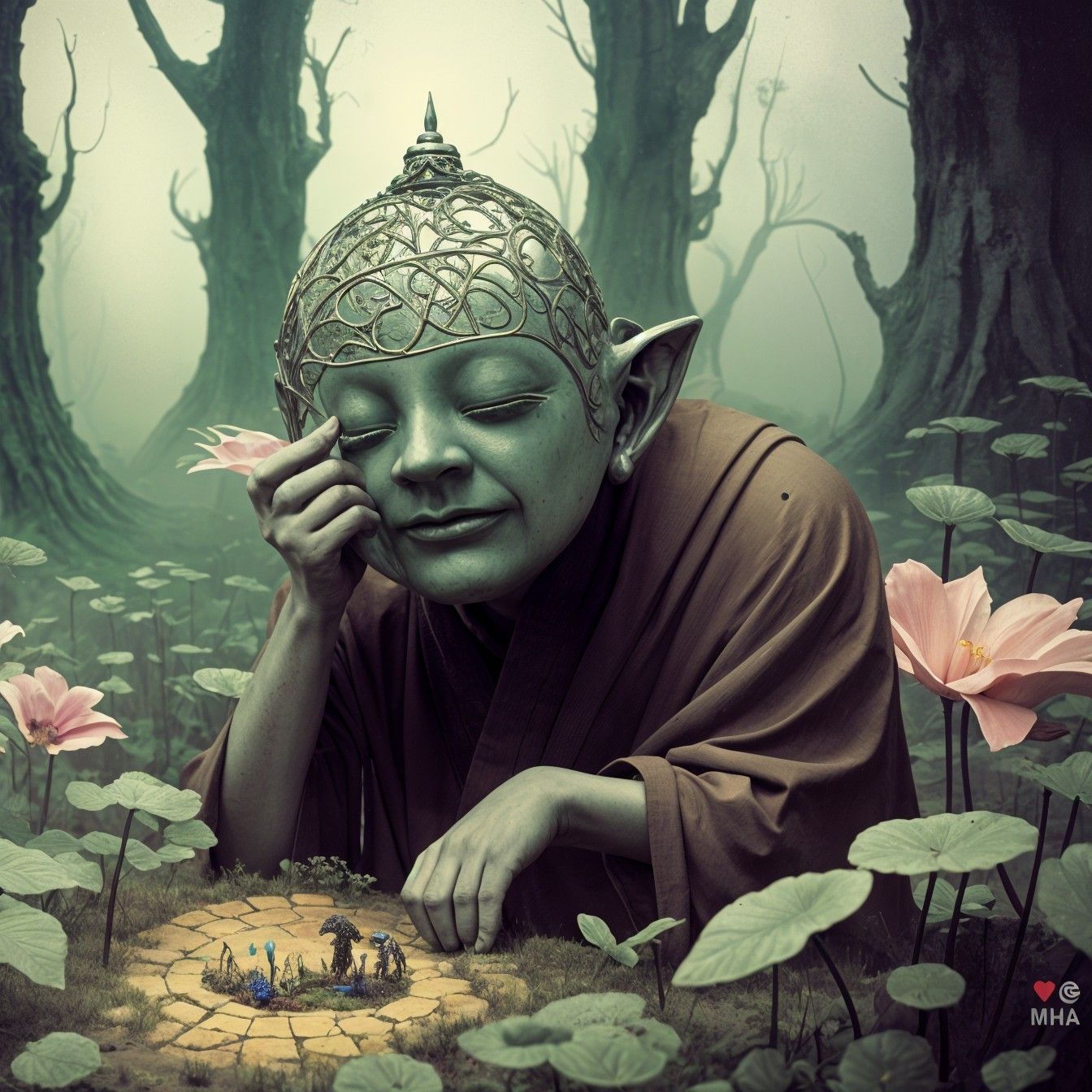 It's lush greenery where there is one who is bored and lacki...