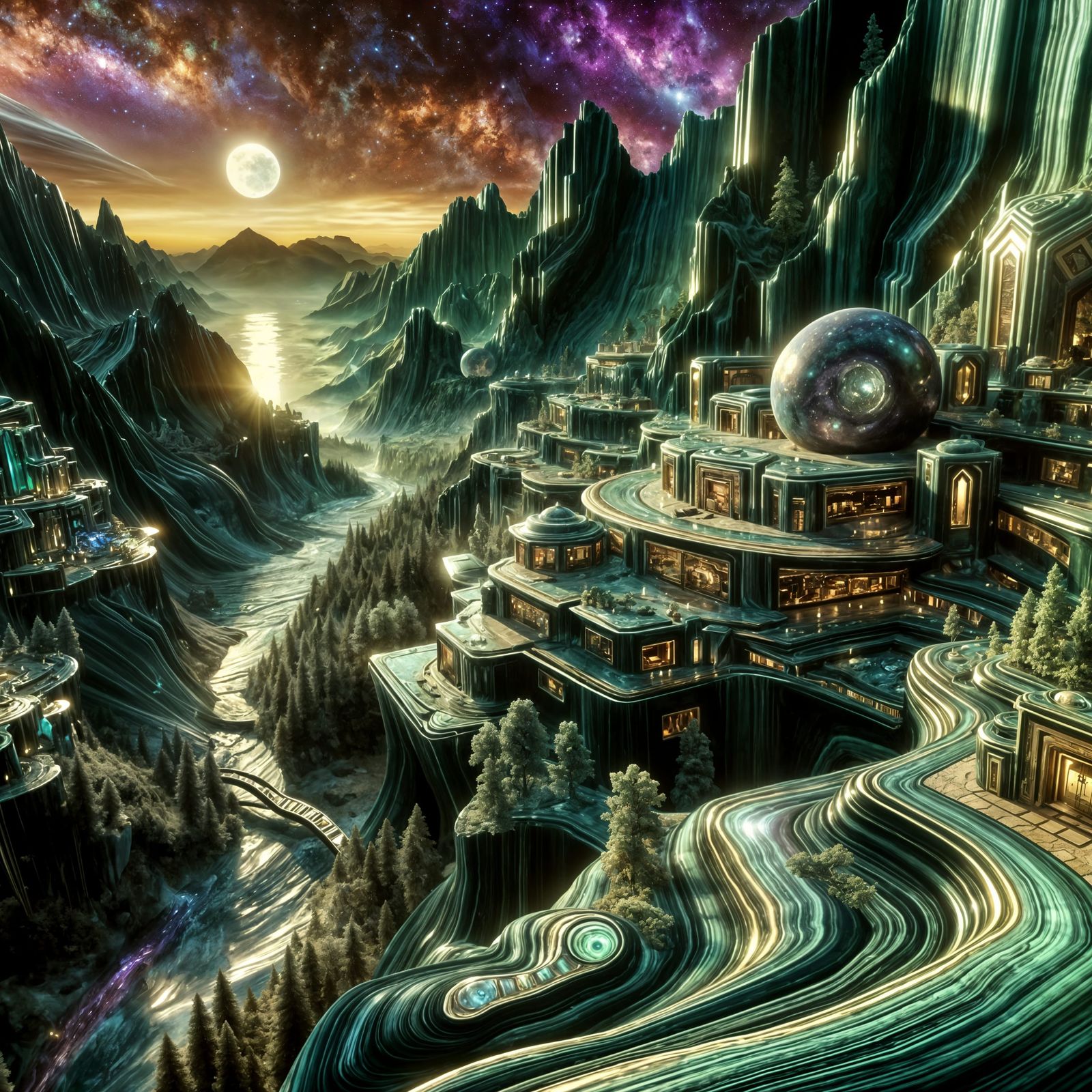 The Gemstone Mining Town of G4-312P9-NH Sector 4