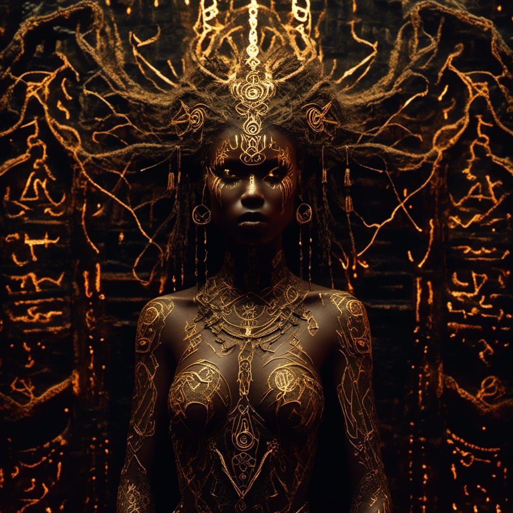 Golden Voodoo Priestess 