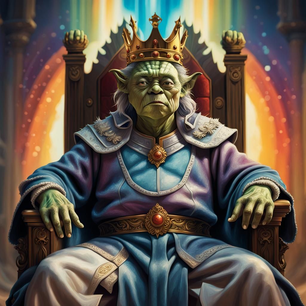 King Yoda AI Generated Artwork NightCafe Creator