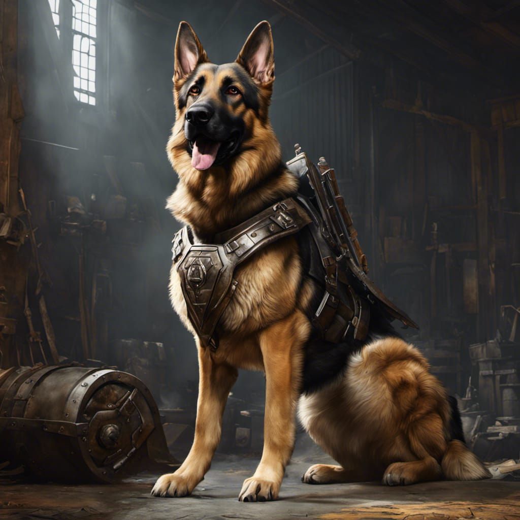 Dogmeat fallout 4 ai generated artwork nightcafe creator