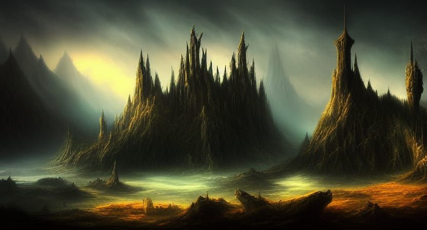 dark fantasy landscape