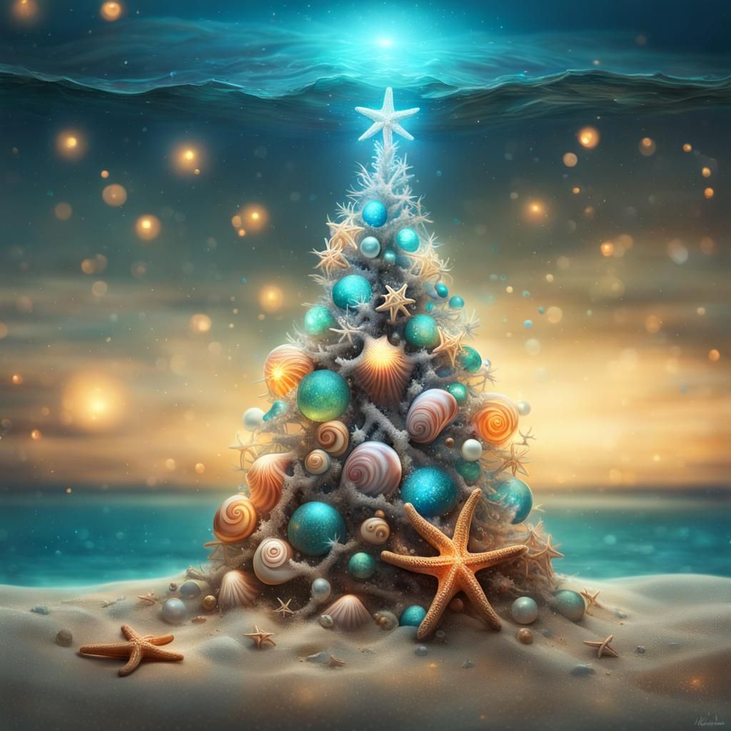 Coral Christmas Tree  by @The Pink Squid