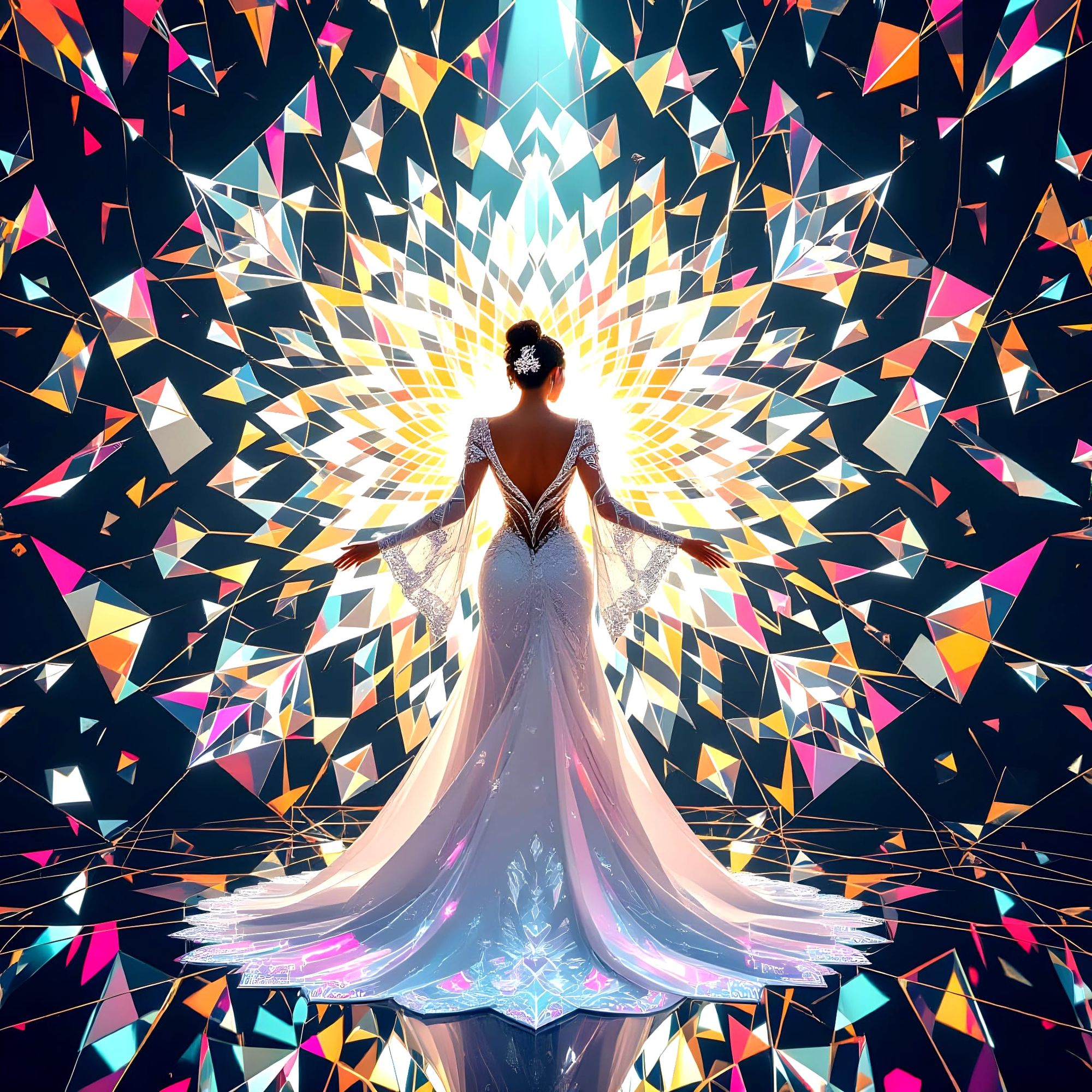 Kaleidoscopic bride