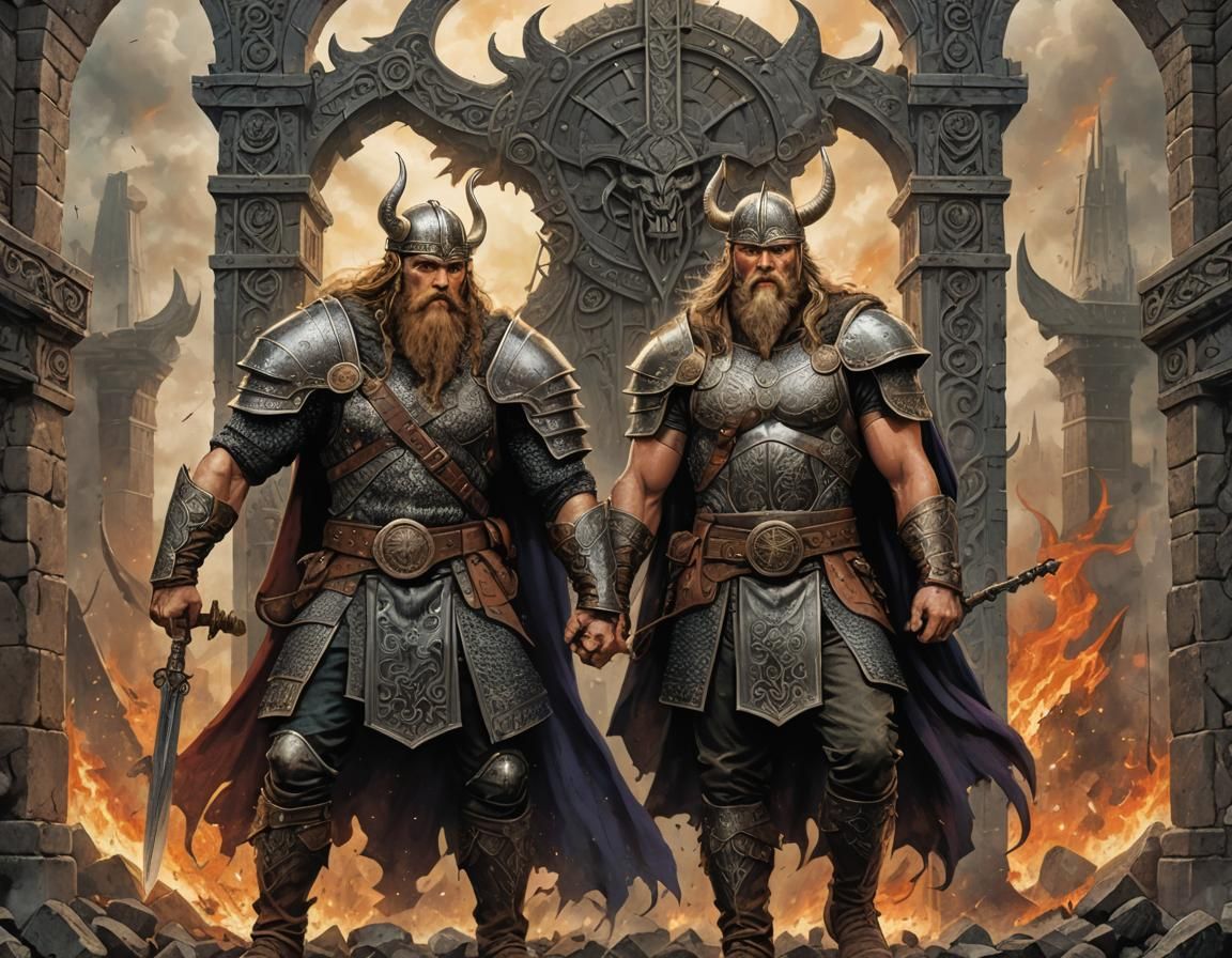 Vikings guarding - AI Generated Artwork - NightCafe Creator