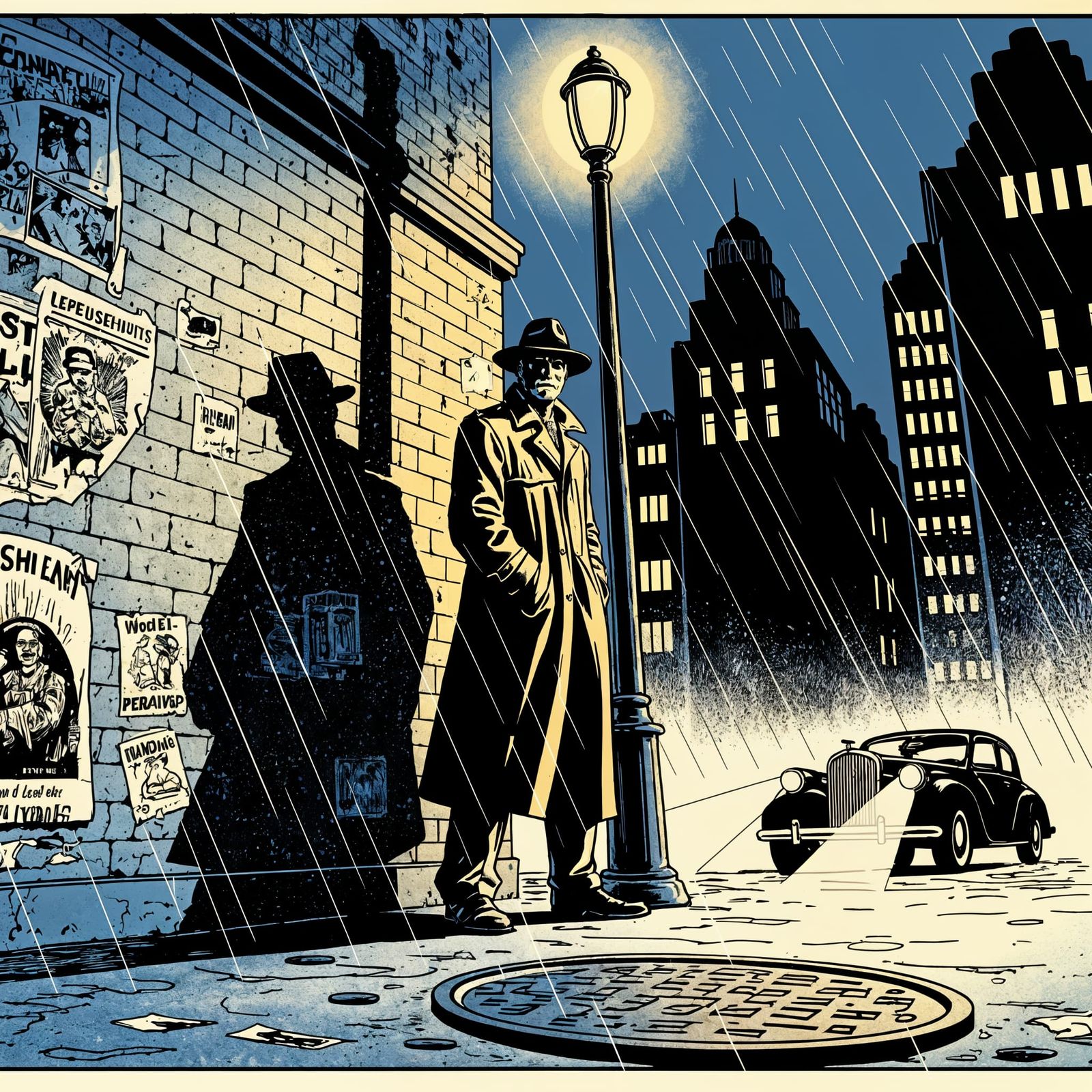 The Rain-slicked Streets  by @Mog