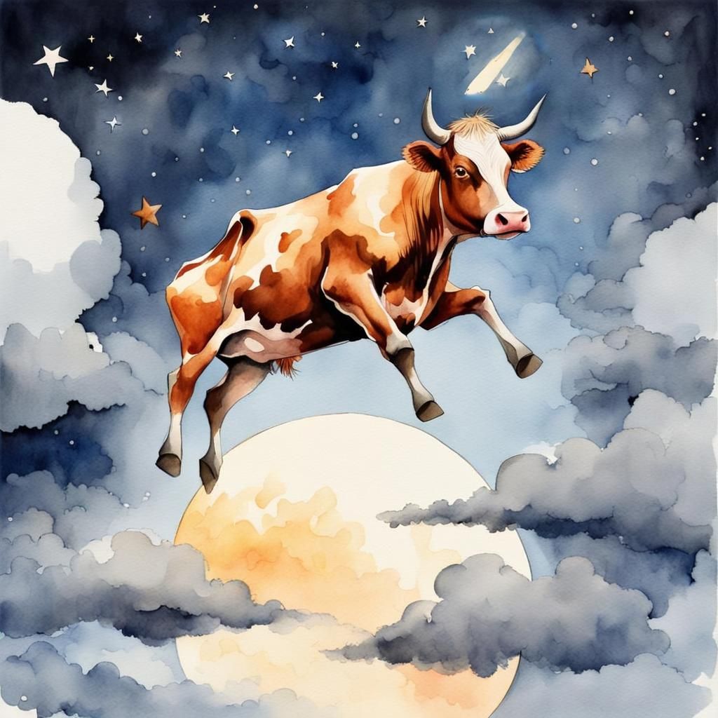 Watercolour picture of stars, by Daniel Berry, midnight hour, f11:10  by @ArtDreamer Selma