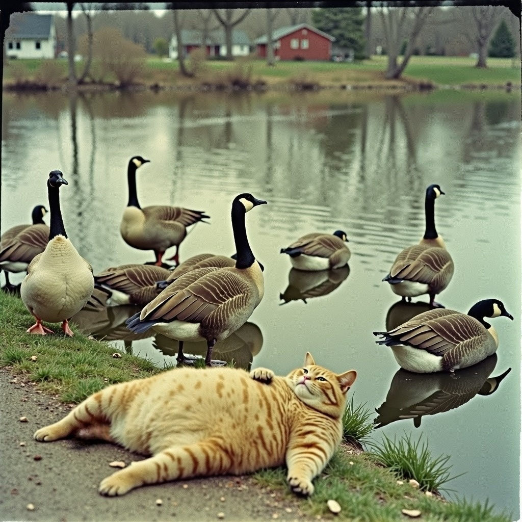 The Collective West in a microcosm: The prey is indifferent, and the predator is too fat to do ANYTHING!