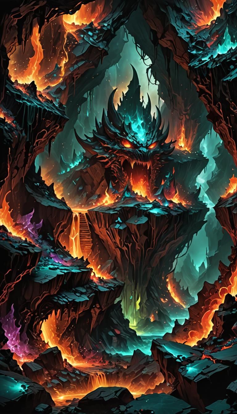 The Demon Cave in The Depths of Hell