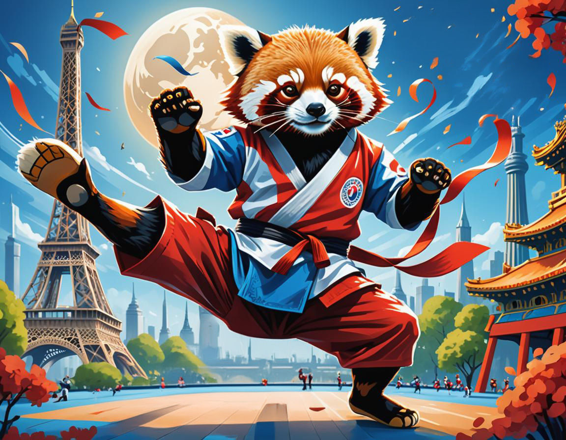 Paris Olympics 2024: Red Panda Taekwondo Event