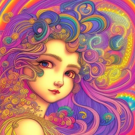 Strawberry Shortcake Rainbow Brite - AI Generated Artwork - NightCafe ...