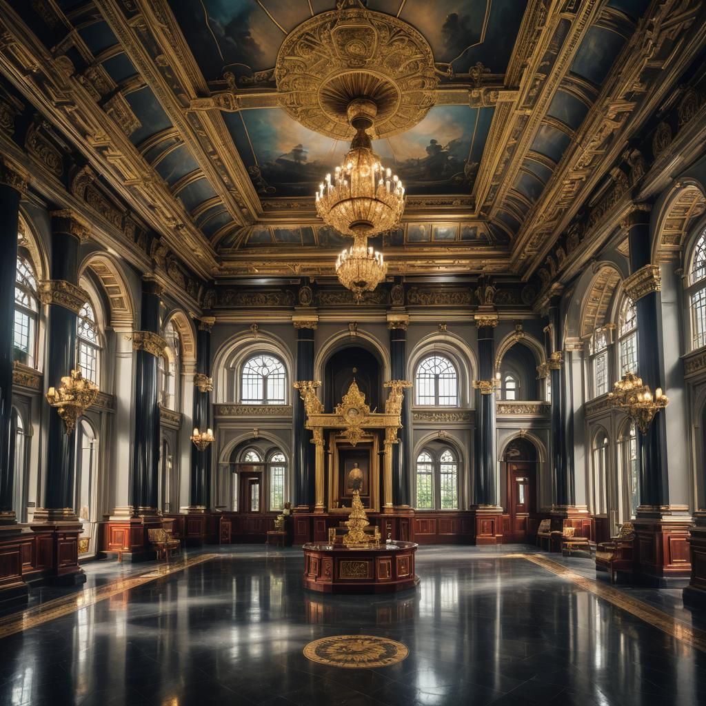 Image of inside Thailand ministry of magic and Parliament of...